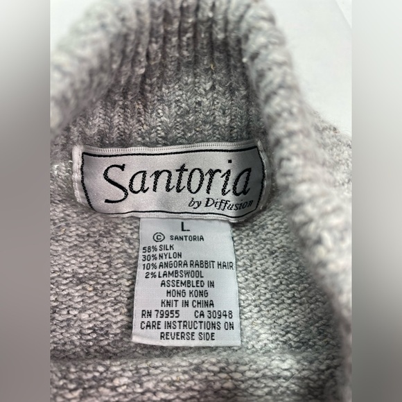 Vintage Santoria Beaded Silk Blend Sweater Size XL - Picture 4 of 7